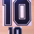 MARADONA 10 ARGENTINA HOME WORLD CUP 1990 NAME NUMBER SET NAMESET KIT PRINT