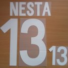 NESTA 13 ITALY HOME WORLD CUP 2002 NAME NUMBER SET NAMESET KIT PRINT NUMBERING