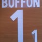 BUFFON 1 ITALY HOME WORLD CUP 2002 NAME NUMBER SET NAMESET KIT PRINT NUMBERING