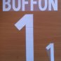 BUFFON 1 ITALY HOME WORLD CUP 2002 NAME NUMBER SET NAMESET KIT PRINT NUMBERING