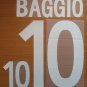 BAGGIO 10 ITALY HOME WORLD CUP 2002 NAME NUMBER SET NAMESET KIT PRINT NUMBERING