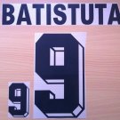 ORTEGA 10 ARGENTINA HOME WORLD CUP 1998 NAME NUMBER SET NAMESET KIT PRINT