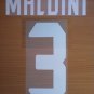 MALDINI 3 AC MILAN UCL 2006 2007 NAME NUMBER SET NAMESET KIT PRINT