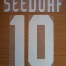 SEEDORF 10 AC MILAN UCL 2006 2007 NAME NUMBER SET NAMESET KIT PRINT