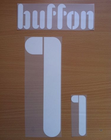 BUFFON 1 ITALY HOME CONFEDERATIONS CUP 2009 NAME NUMBER SET NAMESET KIT PRINT