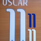 OSCAR 11 BRAZIL AWAY 2014 2015 NAME NUMBER SET NAMESET KIT PRINT WORLD CUP