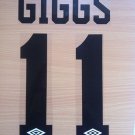 GIGGS 11 MANCHESTER UNITED AWAY 1992 1996 NAME NUMBER SET NAMESET PRINT