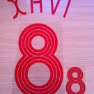 XAVI HERNANDEZ 8 SPAIN AWAY WORLD CUP 2006 NAME NUMBER SET NAMESET KIT PRINT