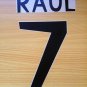 RAUL 7 REAL MADRID HOME 1998 1999 NAME NUMBER SET NAMESET KIT PRINT RETRO
