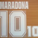 MARADONA 10 ARGENTINA AWAY WORLD CUP 1994 NAME NUMBER SET NAMESET KIT PRINT