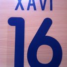 XAVI 16 BARCELONA AWAY 2001 2002 NAME NUMBER SET NAMESET KIT PRINT