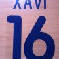XAVI 16 BARCELONA AWAY 2001 2002 NAME NUMBER SET NAMESET KIT PRINT
