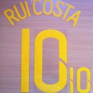 RUI COSTA 10 PORTUGAL HOME WC 2006 NAME NUMBER SET NAMESET KIT PRINT