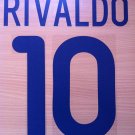 RIVALDO 10 BARCELONA AWAY 2001 2002 NAME NUMBER SET NAMESET KIT PRINT