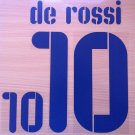 DANIELE DE ROSSI 10 ITALY AWAY WC 2010 NAME NUMBER SET NAMESET KIT PRINT