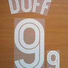 DAMIEN DUFF 9 REPUBLIC OF IRELAND WC 2002 NAME NUMBER SET NAMESET KIT PRINT