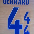 GERRARD 4  ENGLAND HOME 2014 2015 NAME NUMBER SET NAMESET KIT PRINT