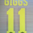 GIGGS 11 MANCHESTER UNITED THIRD 1992 1996 NAME NUMBER SET NAMESET PRINT