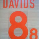 DAVIDS 8 NETHERLANDS AWAY EURO 2000 NAME NUMBER SET NAMESET KIT PRINT HOLLAND