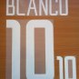 BLANCO 10 MEXICO HOME WORLD CUP 2002 NAME NUMBER SET NAMESET KIT PRINT RETRO