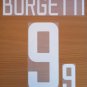 BORGETTI 9 MEXICO HOME WORLD CUP 2002 NAME NUMBER SET NAMESET KIT PRINT RETRO