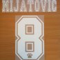 MIJATOVIC 8 REAL MADRID AWAY 1996 1998 NAME NUMBER SET NAMESET KIT PRINT RETRO