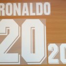 RONALDO 20 BRAZIL AWAY WC 1994 NAME NUMBER SET NAMESET KIT PRINT NUMBERING