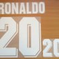 RONALDO 20 BRAZIL AWAY WC 1994 NAME NUMBER SET NAMESET KIT PRINT NUMBERING
