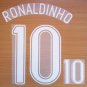 RONALDINHO 10 BRAZIL AWAY WORLD CUP GERMANY 2006 NAME NUMBER SET NAMESET PRINT