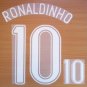RONALDINHO 10 BRAZIL AWAY WORLD CUP GERMANY 2006 NAME NUMBER SET NAMESET PRINT