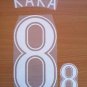 KAKA' 8 BRAZIL AWAY WORLD CUP GERMANY 2006 NAME NUMBER SET NAMESET KIT PRINT