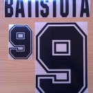 BATISTUTA 9 ARGENTINA HOME WORLD CUP 1994 NAME NUMBER SET NAMESET KIT PRINT