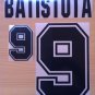 BATISTUTA 9 ARGENTINA HOME WORLD CUP 1994 NAME NUMBER SET NAMESET KIT PRINT