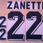 ZANETTI 22 ARGENTINA HOME WORLD CUP 1998 NAME NUMBER SET NAMESET KIT PRINT