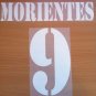 MORIENTES 9 REAL MADRID AWAY 2001 2002 NAME NUMBER SET NAMESET KIT PRINT