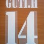GUTI 14 REAL MADRID AWAY 2001 2002 NAME NUMBER SET NAMESET KIT PRINT