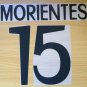 MORIENTES 15 REAL MADRID HOME 1998 1999 NAME NUMBER SET NAMESET KIT PRINT RETRO