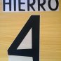HIERRO 4 REAL MADRID HOME 1998 1999 NAME NUMBER SET NAMESET KIT PRINT RETRO