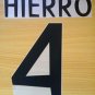 HIERRO 4 REAL MADRID HOME 1998 1999 NAME NUMBER SET NAMESET KIT PRINT RETRO