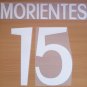 MORIENTES 15 REAL MADRID AWAY 1998 1999 NAME NUMBER SET NAMESET KIT PRINT RETRO