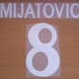 MIJATOVIC 8 REAL MADRID AWAY 1998 1999 NAME NUMBER SET NAMESET KIT PRINT RETRO