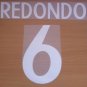 REDONDO 6 REAL MADRID AWAY 1998 1999 NAME NUMBER SET NAMESET KIT PRINT RETRO