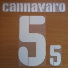 CANNAVARO 5 ITALY HOME CONFEDERATIONS CUP 2009 NAME NUMBER SET NAMESET KIT PRINT