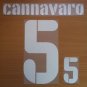 CANNAVARO 5 ITALY HOME CONFEDERATIONS CUP 2009 NAME NUMBER SET NAMESET KIT PRINT
