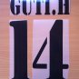 GUTI 14 REAL MADRID HOME 2001 2002 NAME NUMBER SET NAMESET KIT PRINT