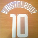 VAN NISTELROOY 10 MANCHESTER UTD UCL 2002 2004 NAME NUMBER SET NAMESET KIT PRINT