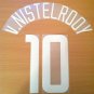VAN NISTELROOY 10 MANCHESTER UTD UCL 2002 2004 NAME NUMBER SET NAMESET KIT PRINT