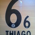 THIAGO 6 BAYERN MUNICH AWAY 2013 2014 NAME NUMBER SET NAMESET KIT PRINT FLOCK