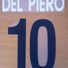 DEL PIERO 10 JUVENTUS HOME 2002 2003 NAME NUMBER SET NAMESET KIT PRINT CENTENARY