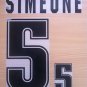SIMEONE 5 ARGENTINA 1999 2001 NAME NUMBER SET NAMESET KIT PRINT NUMBERING